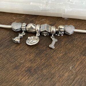 Dog Themed Authentic Pandora Snake Bracelet